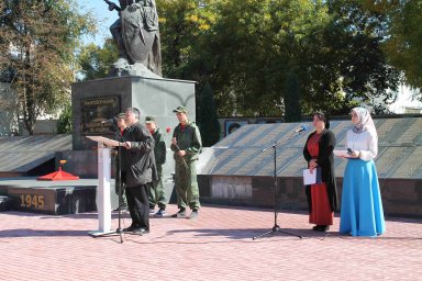 Работники КДЦ г.Малгобек приняли участие в мероприятии, посвященном 11-летию присвоения городу Малгобек почётного звания «Город воинской славы».
