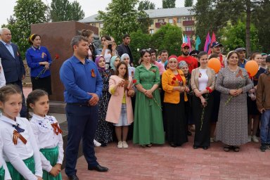 Торжественный митинг в Малгобеке