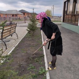 Работники ДК с.п. Новый Редант провели субботник