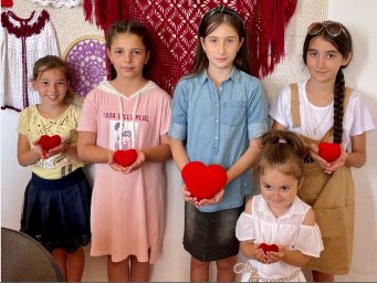 ​«Сердечко крючком для бабушки»