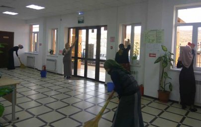 Субботник на территории ДК с.п. Галашки