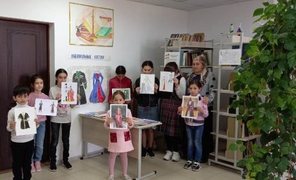 Ингушский национальный костюм   в рисунках
